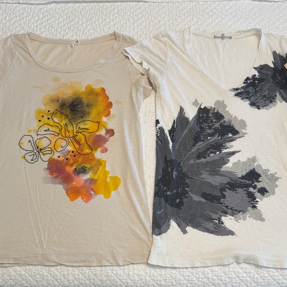 4 Women’s Short Sleeve Graphic Tees, JCrew, M - Picture 2 of 7